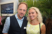 Regisseur Michel Karen, Tanja Seehofer beim 19. Agenturen-Sommerfest im H'Ugo's (©Foto:Martin Schmitz)